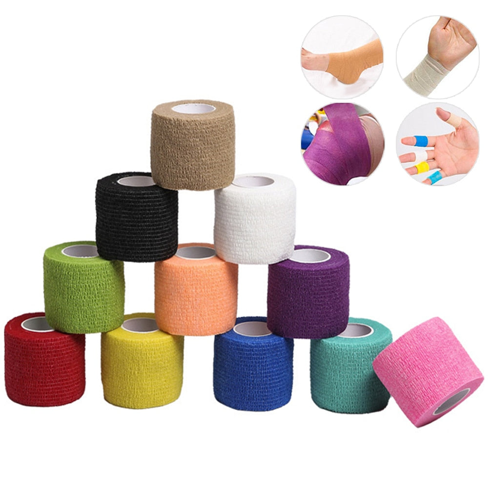 4,5 m selbstklebende elastische Vliesbandage (Sportband für Finger, Knöchel, Handfläche, Schulter, Knie)