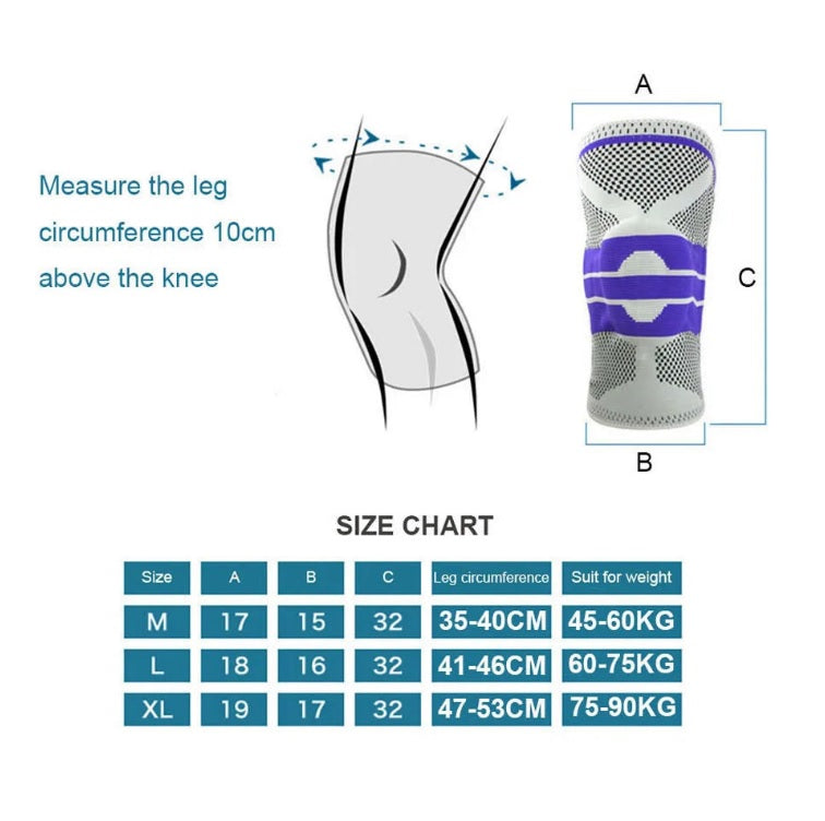 Knee pads for training (silicone gel, spring support)