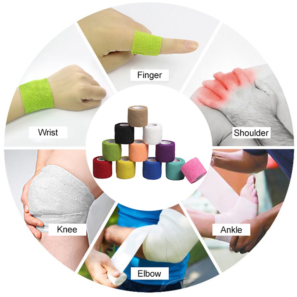 4.5m Self Adhesive Elastic Nonwoven Bandage (Sports Band for Fingers, Ankle, Palm, Shoulder, Knee)