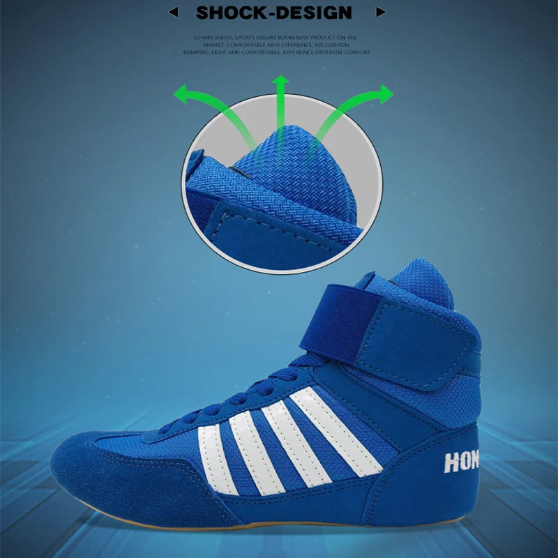 Breathable wrestling shoes (children's, men's, women's)