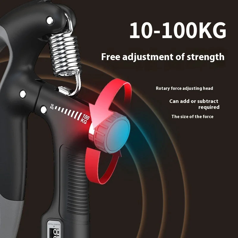 20~220LBS Adjustable Hand Grip Strengthener Professional Gym Fitness Equipment Arm Finger Rehabilitation Tools Forearm Training