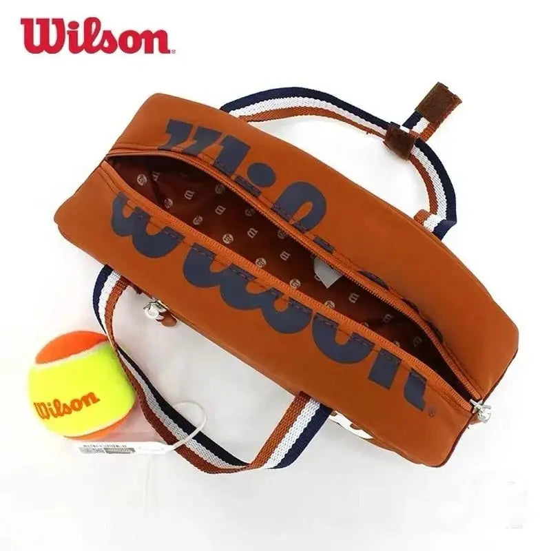 Wilson Tennis Racket Bag Small Hand Bag French Open Co-Branded Model Tennis Accessories Bag Mini Travel Bag Racquet Sports