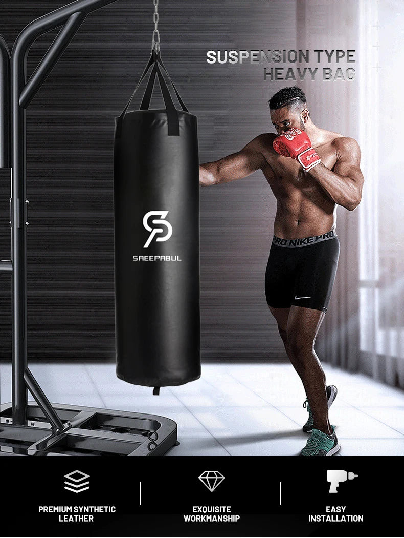 40/46in Professional Boxing Sandbag Punching Bag Training Fitness With Hanging Kick Adults Gym Exercise Empty-Heavy Boxing Bag