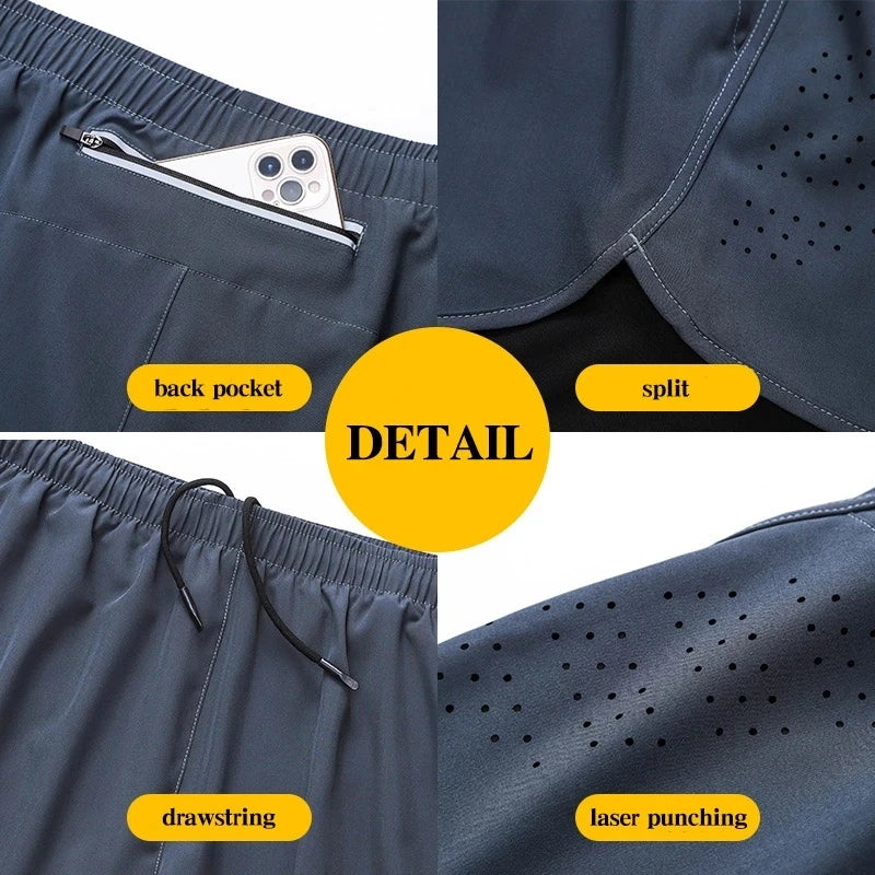 Men's Running Shorts (Quick Dry, Double Layer)