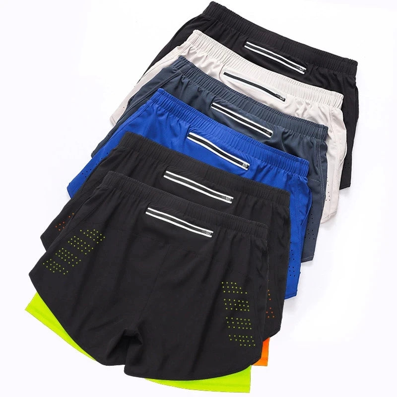 Men's Running Shorts (Quick Dry, Double Layer)