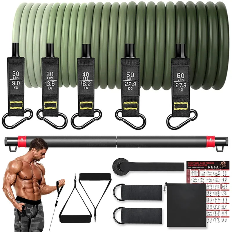 Workout Resistance Bands Set (Exercise Bands)