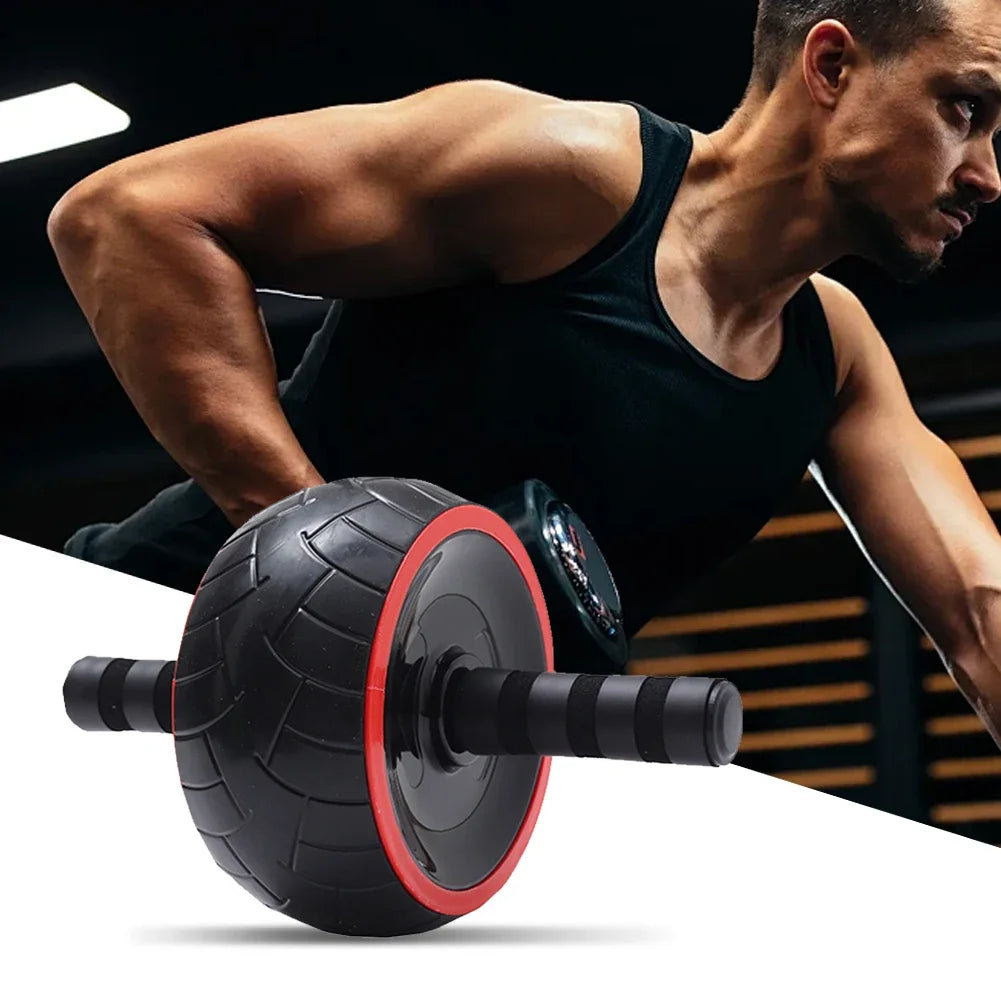 Roller Wheel Abdomen Exerciser Single-Wheel Abdominal Training Roller Non Slip Ab Workout Equipment  Gym Fitness