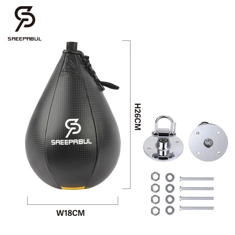 Boxing Speed Ball Set Fitness Boxing Pear Speed Ball Reflex Inflate Punching Speed Bag Training Ball Accessory