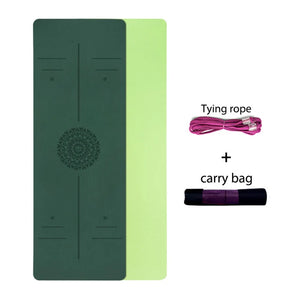 Yoga Mat With Position Line 6mm Non-Slip Double Layer Sports Exercise Pad For Beginner Home Gym Fitness Gymnastics Pilates