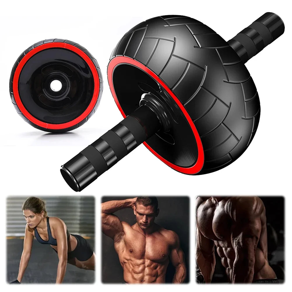 Roller Wheel Abdomen Exerciser Single-Wheel Abdominal Training Roller Non Slip Ab Workout Equipment  Gym Fitness