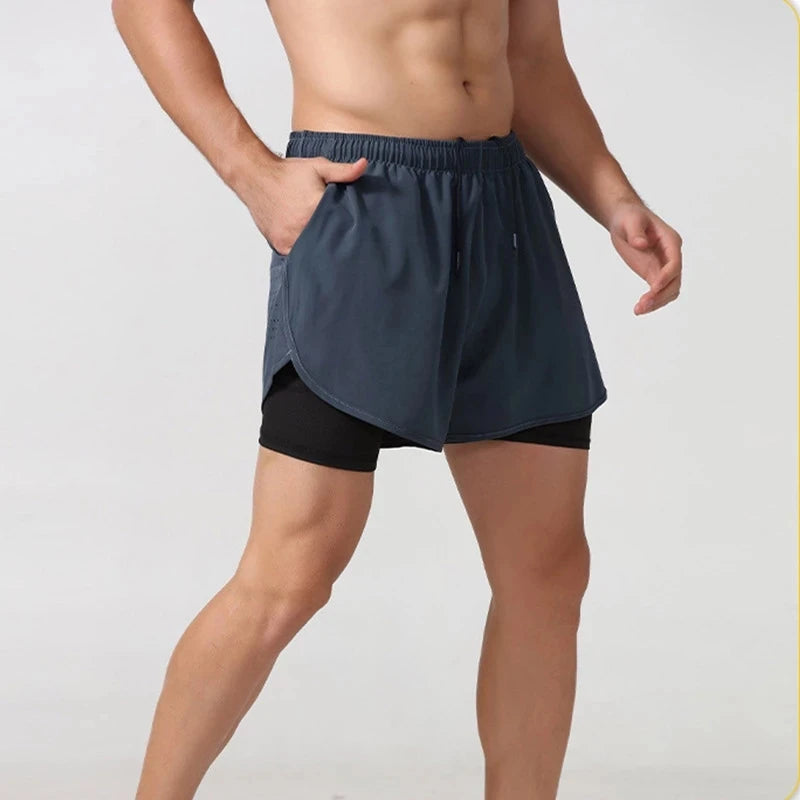 Men's Running Shorts (Quick Dry, Double Layer)