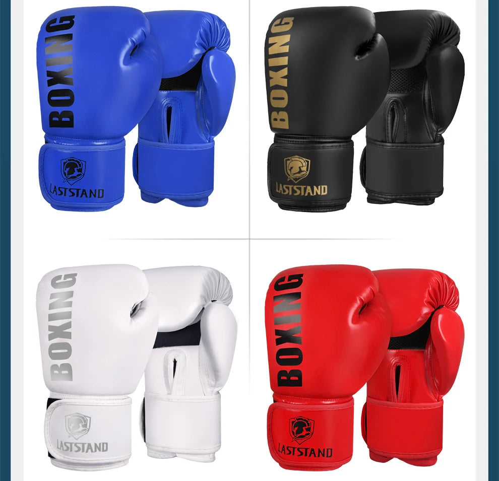 New Pro Boxing Gloves For Women Men Sanda Training Sandbags Muay Thai Combat Fight Adults Kickboxing Gloves