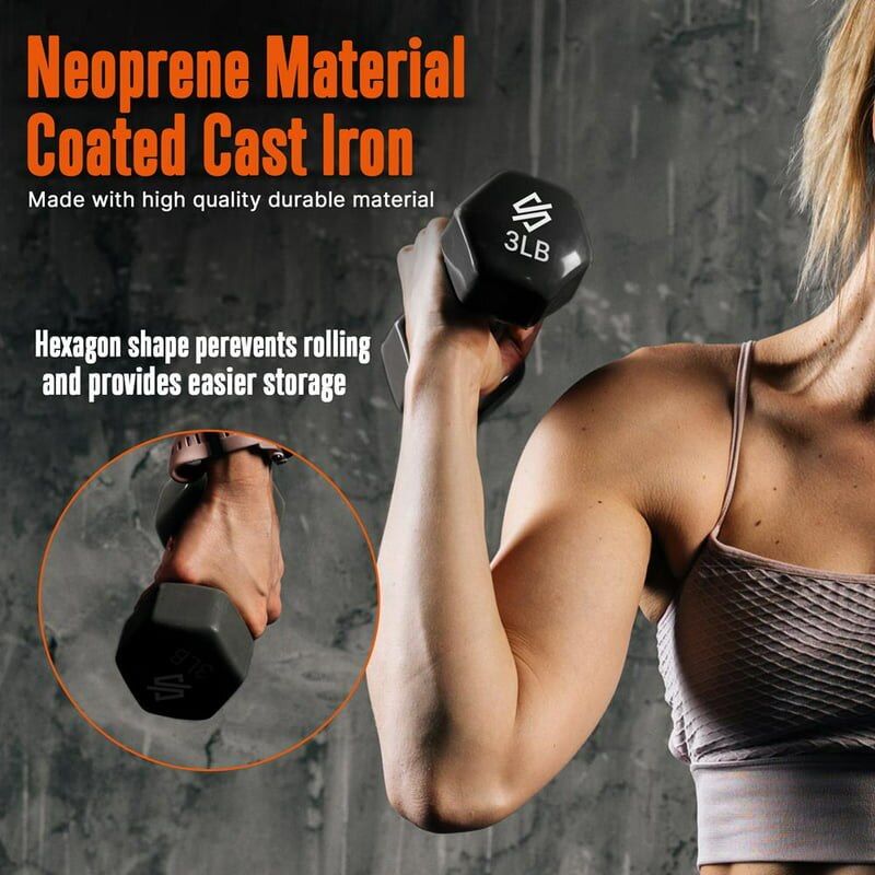 Neoprene Dumbbell Set with Stand