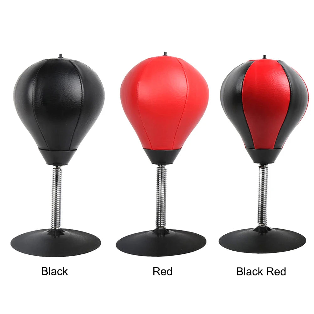 PU Desktop Boxing Ball Stress Relief Fighting Speed Training Punching Bag Muay Tai MMA Exercise Suction Table Boxing Punch Ball