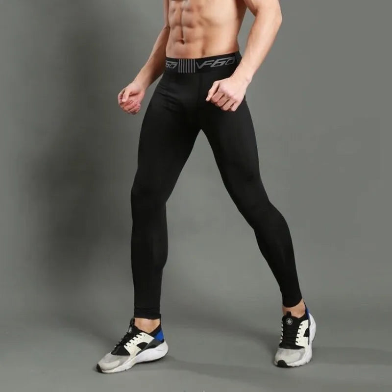 Men's Compression Pants (Quick Dry Sportswear) / Men's Leggings for Fitness and Workout