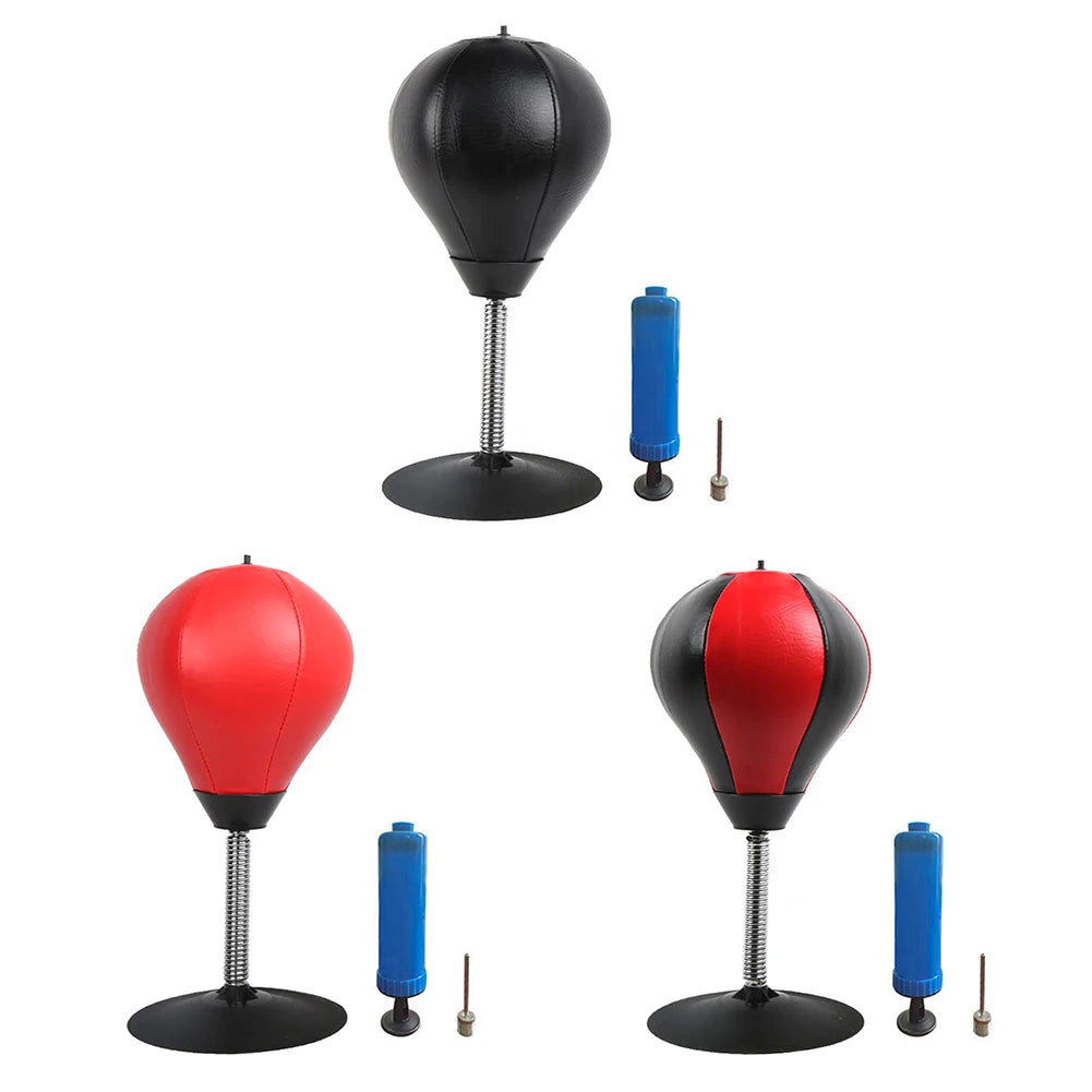 PU Desktop Boxing Ball Stress Relief Fighting Speed Training Punching Bag Muay Tai MMA Exercise Suction Table Boxing Punch Ball