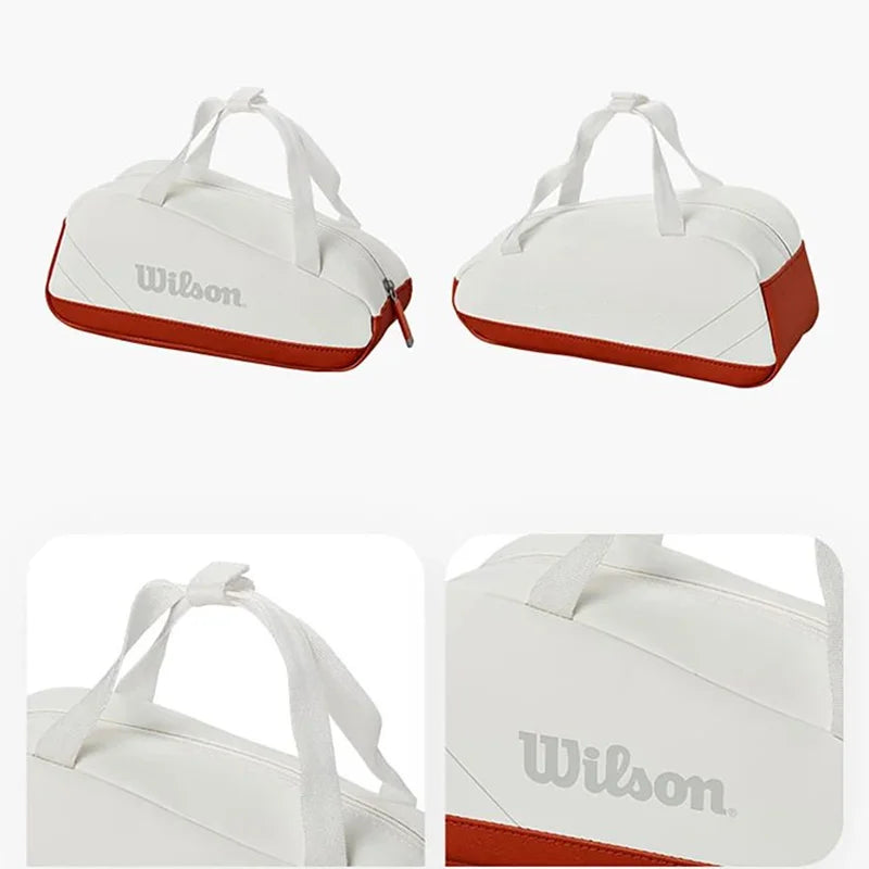 Wilson Tennis Racket Bag Small Hand Bag French Open Co-Branded Model Tennis Accessories Bag Mini Travel Bag Racquet Sports