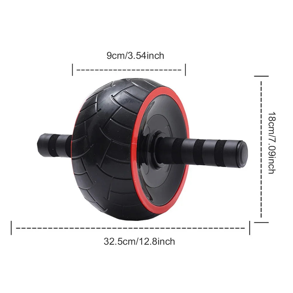 Roller Wheel Abdomen Exerciser Single-Wheel Abdominal Training Roller Non Slip Ab Workout Equipment  Gym Fitness