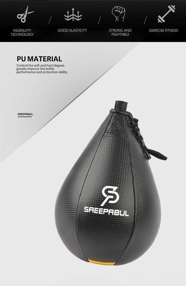 Boxing Speed Ball Set Fitness Boxing Pear Speed Ball Reflex Inflate Punching Speed Bag Training Ball Accessory