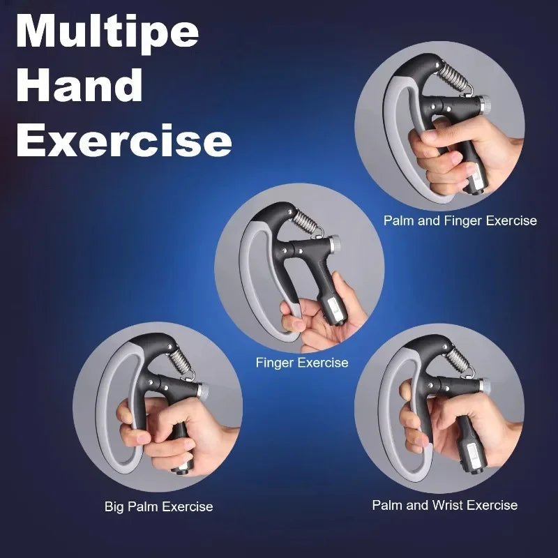 20~220LBS Adjustable Hand Grip Strengthener Professional Gym Fitness Equipment Arm Finger Rehabilitation Tools Forearm Training