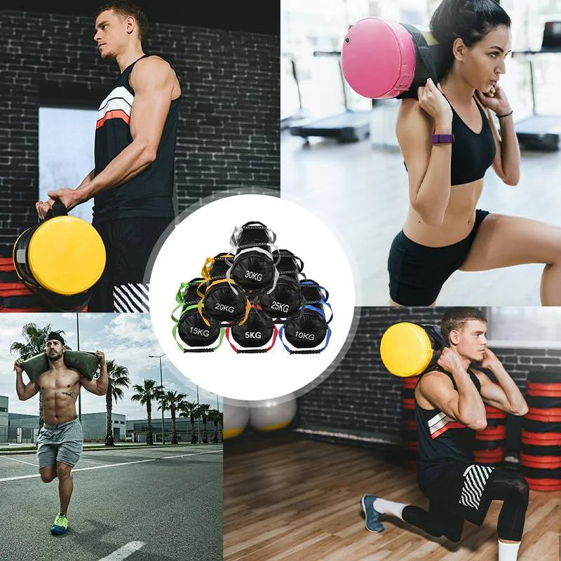 5-30kg Fitness Energy Pack Weight Lifting Sandbag Unfilled Power Bag Muscle Strength Training Fitness Equipment