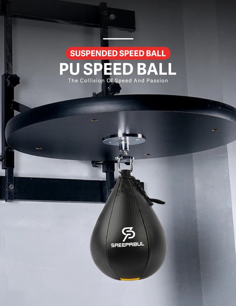 Boxing Speed Ball Set Fitness Boxing Pear Speed Ball Reflex Inflate Punching Speed Bag Training Ball Accessory