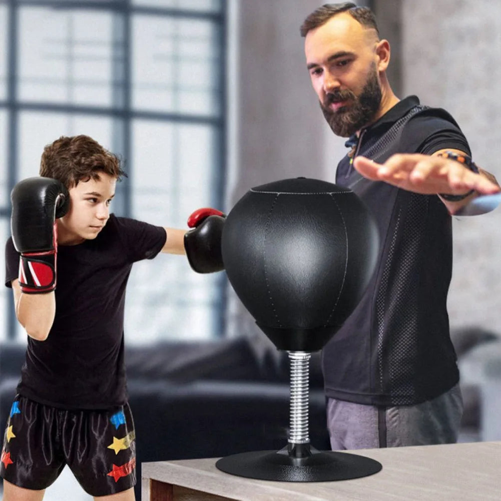 PU Desktop Boxing Ball Stress Relief Fighting Speed Training Punching Bag Muay Tai MMA Exercise Suction Table Boxing Punch Ball