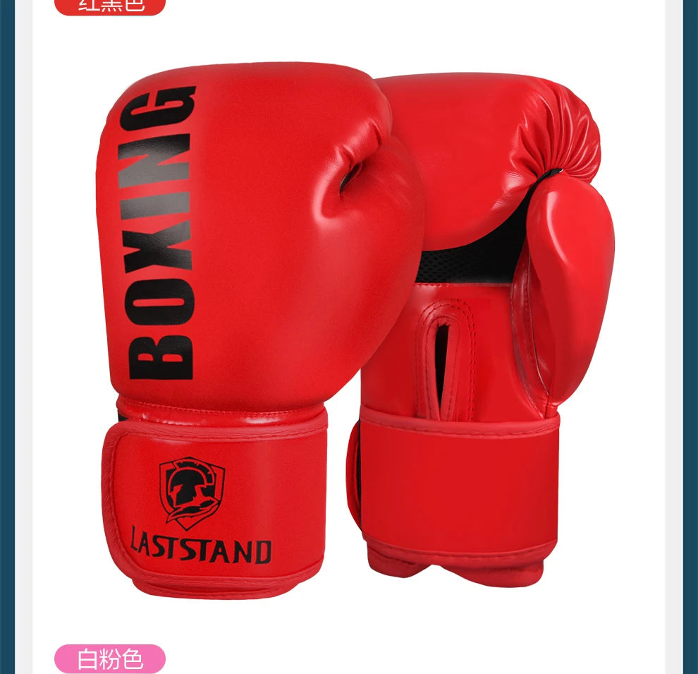 New Pro Boxing Gloves For Women Men Sanda Training Sandbags Muay Thai Combat Fight Adults Kickboxing Gloves